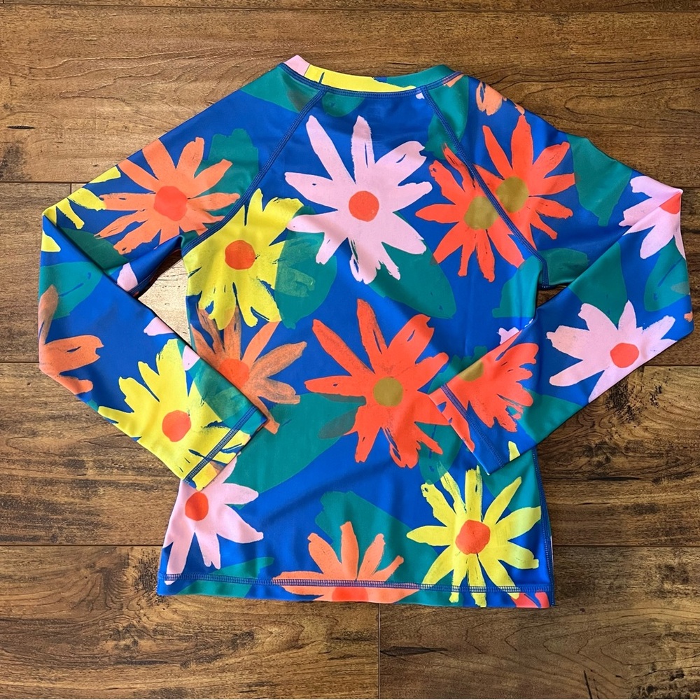 TEA COLLECTION Girls Flower Swim Rashguard Size 10 EUC - Picture 3 of 3